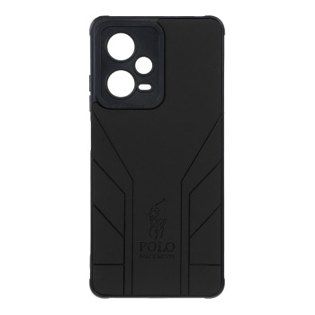 قاب طرح چرم POLO مدل Xiaomi Redmi Note 12 Pro 5G - مشکی