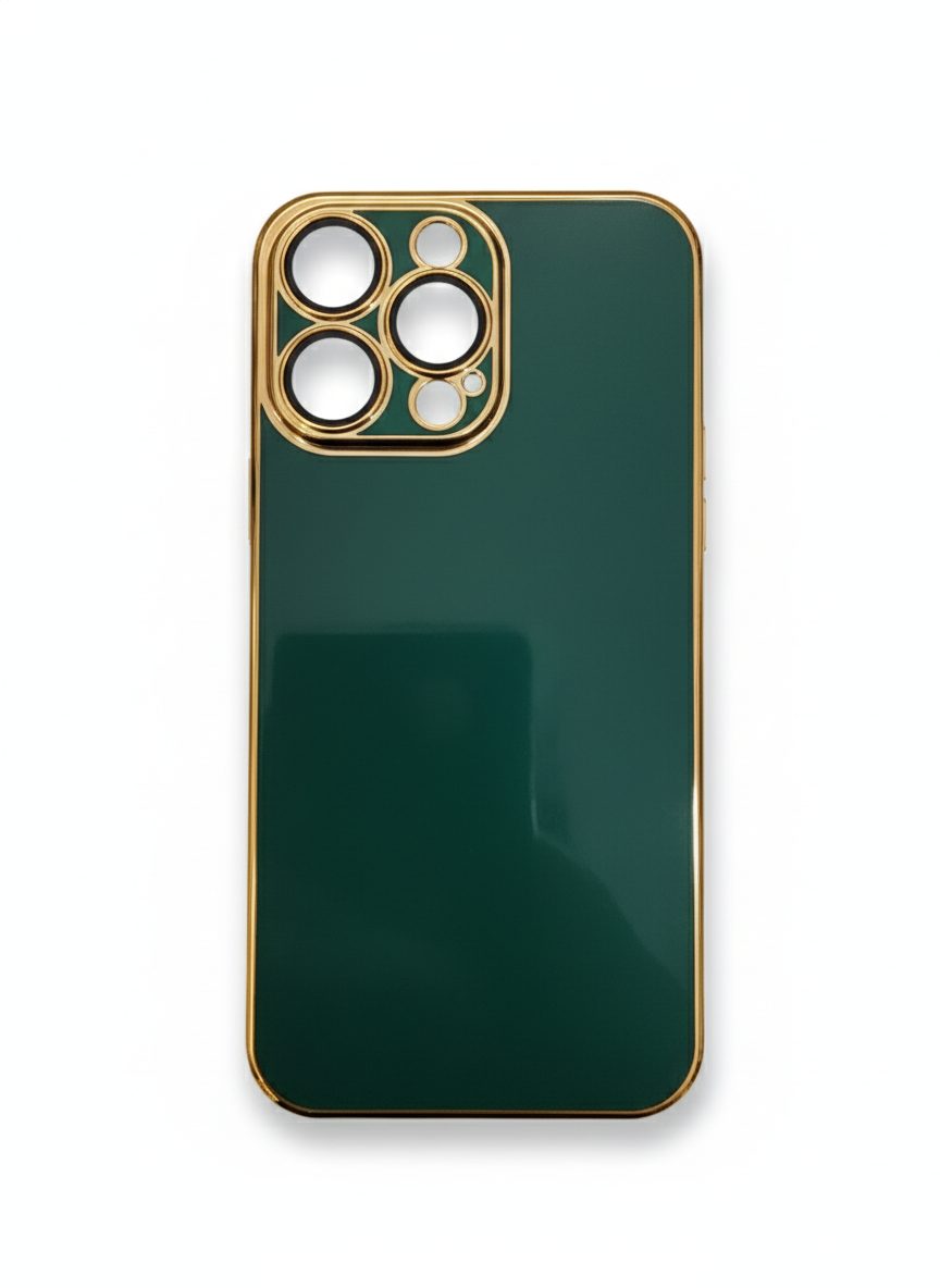 قاب نیو اسکین رنگی محافظ لنزدار محافظ لنزدار IPhone 14 Promax - سبز